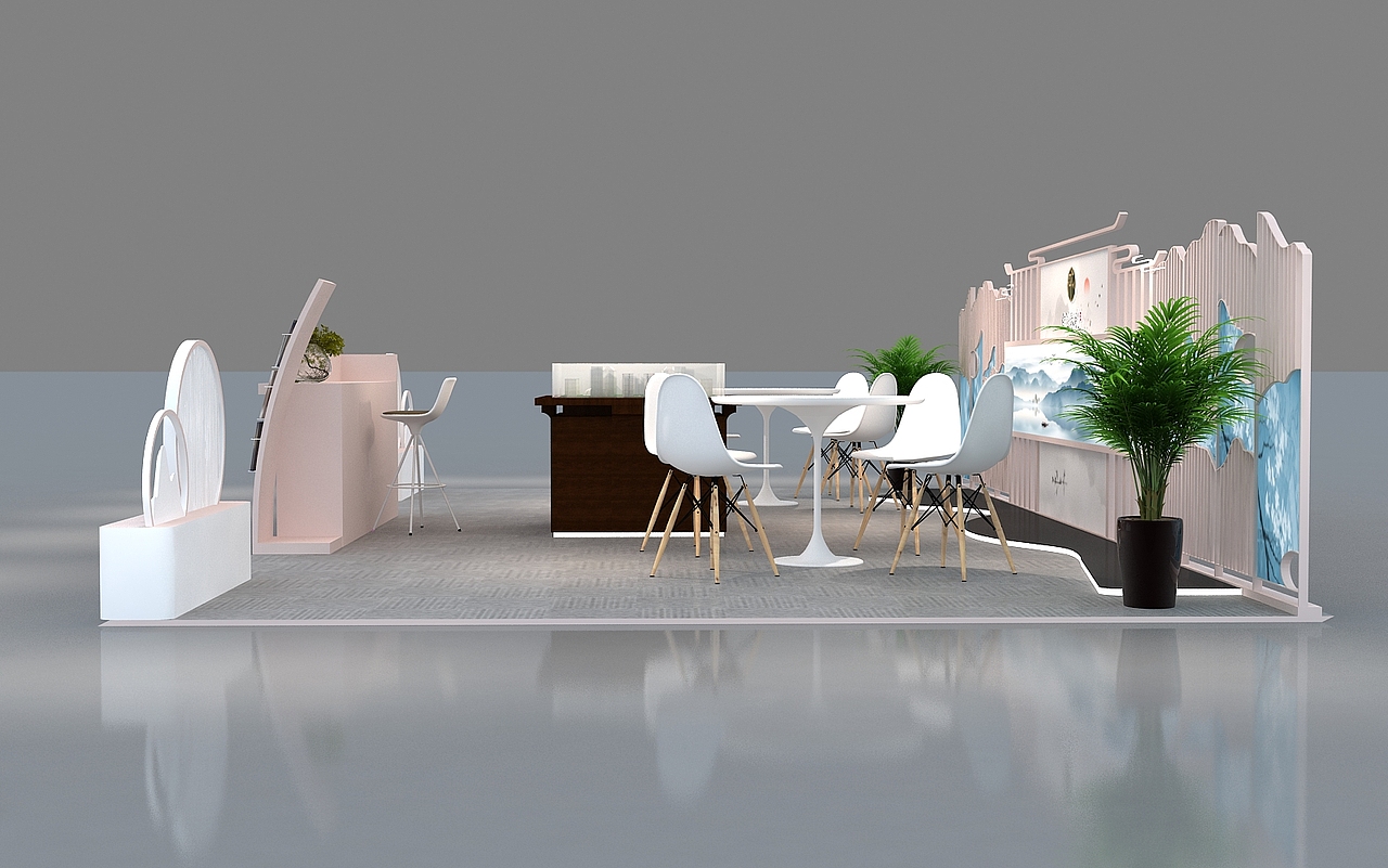 白兰春晓地产展位效果图（图ZMjIyOTQzNzMy） - 其他三维 - 站酷设计师不求人_ph原创素材 - 站酷ZCOOL