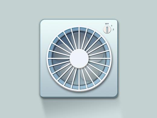 风扇拟物图标