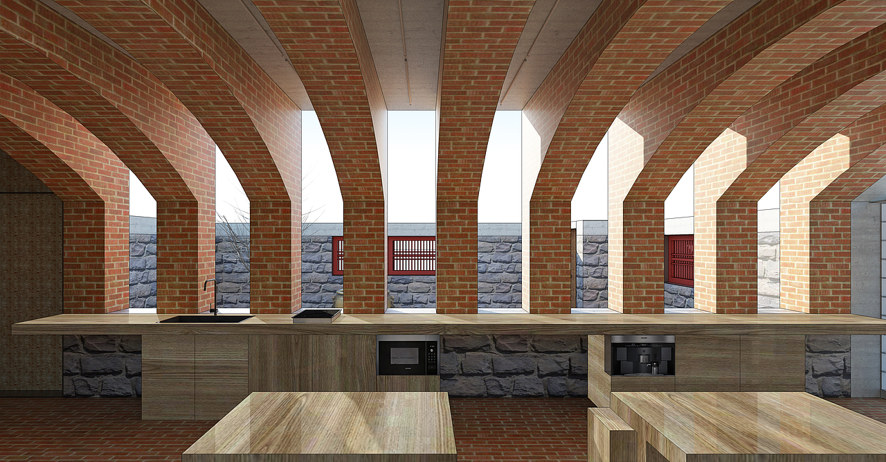 山东威海新建民宿-砖拱屋