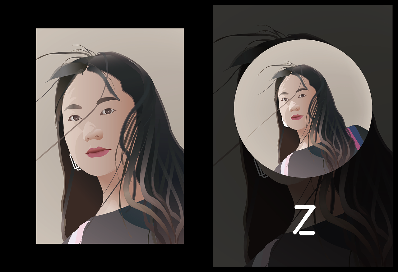 原创人物头像插画--把你画成画（图ZMjExMjM1MzYw） - 商业插画 - 站酷设计师廊下闲人原创素材 - 站酷ZCOOL