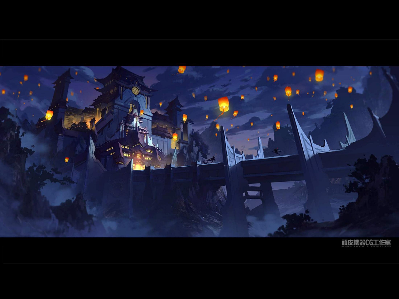 国风场景气氛图_顽皮机器cg工作室-站酷zcool