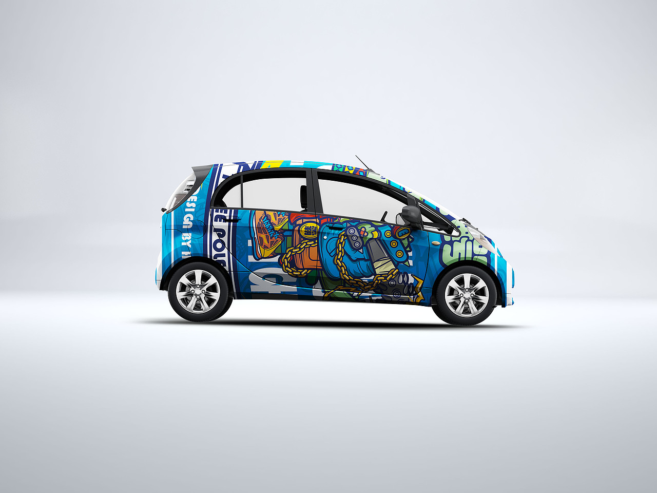 潮流插画-大鳄霸