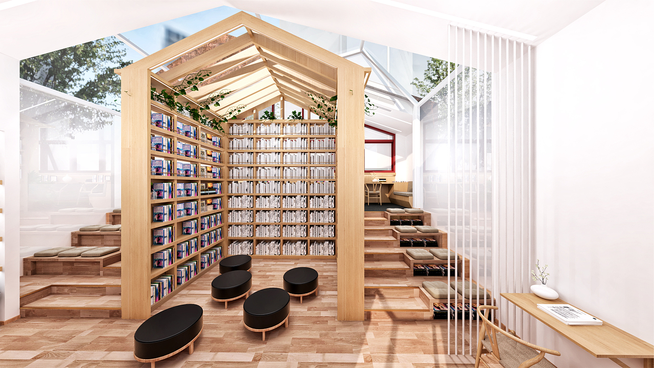 佛山桂城读书驿站（图ZMzE2MzA3MTc2） - 商业空间设计 - 站酷设计师洛可可咨询设计原创素材 - 站酷ZCOOL