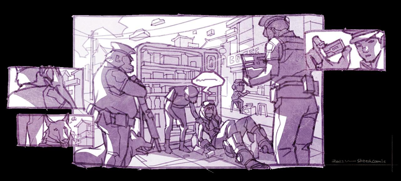 隔离时想象草稿sketch（图ZMzE3MDcxMDYw） - 艺术插画 - 站酷设计师白先森原创素材 - 站酷ZCOOL