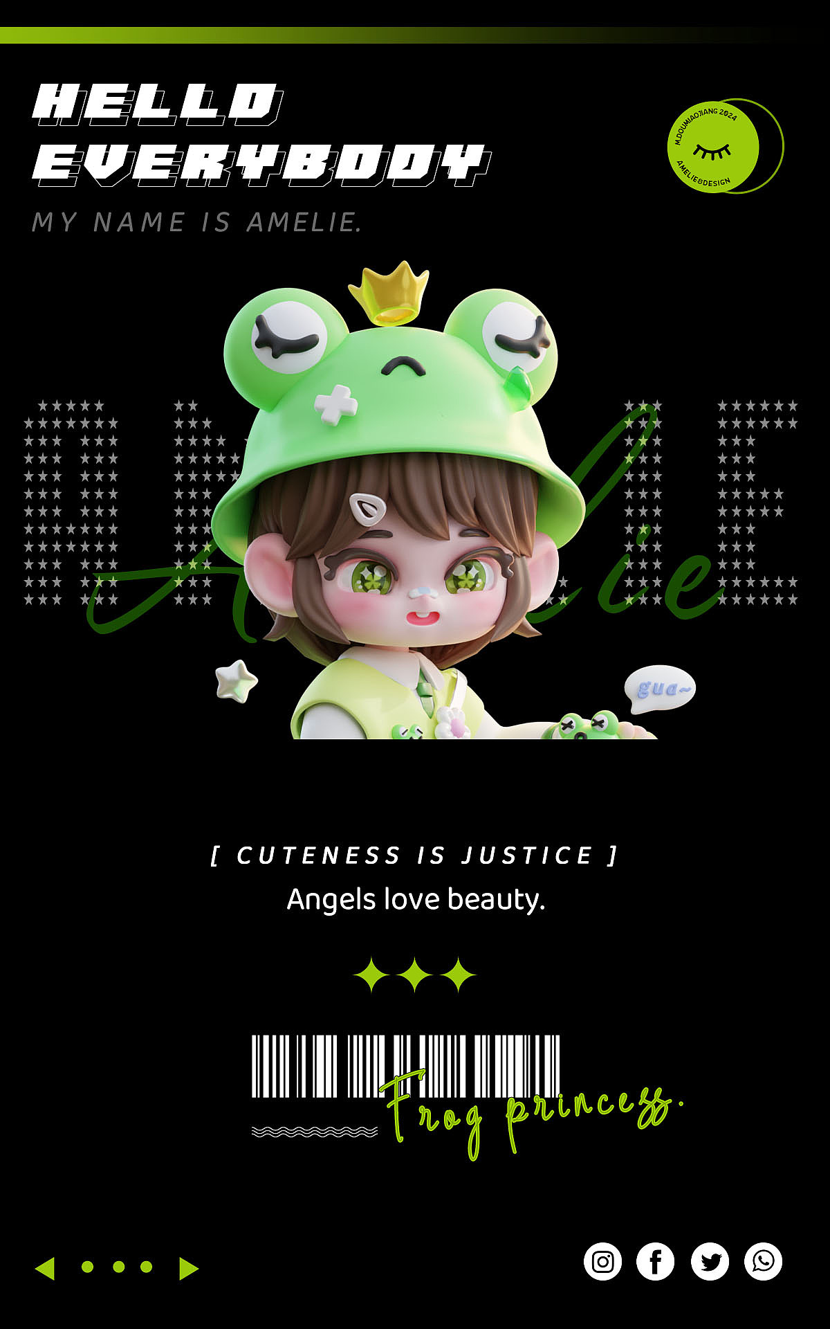 2024 原创ip潮玩设计——元气女孩Amelie（图ZMzYwNzI1MzMy） - 产品 - 站酷设计师M豆淼酱原创素材 - 站酷ZCOOL