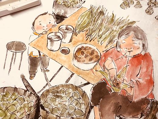 知道泉州味|粽子包装插画