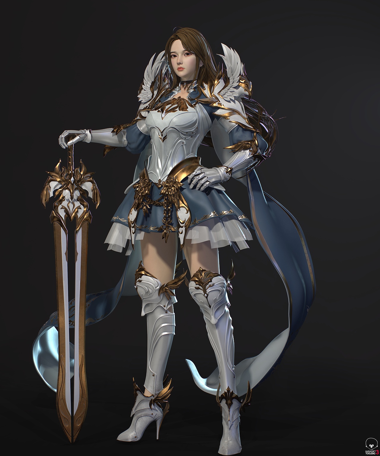 中世纪女战士——个人作品