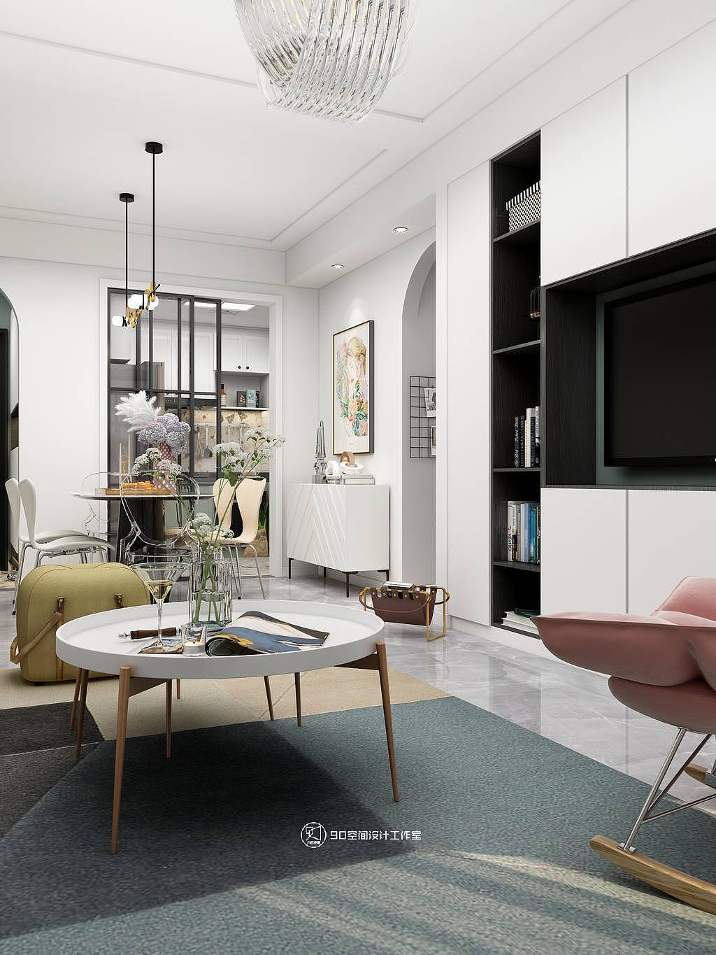 90空间设计《匆匆那年》清新-103平方3房2厅1卫