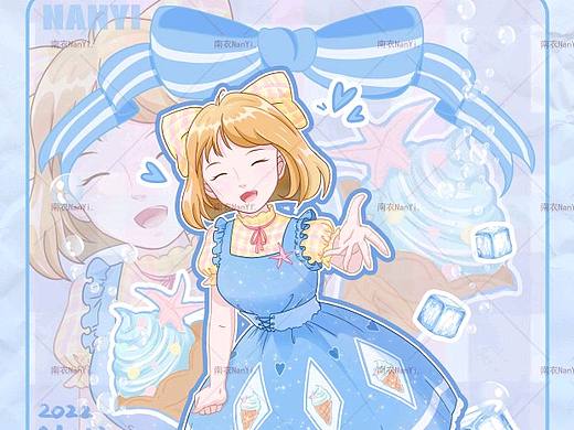 夏日缤纷|活力可爱少女系列插画