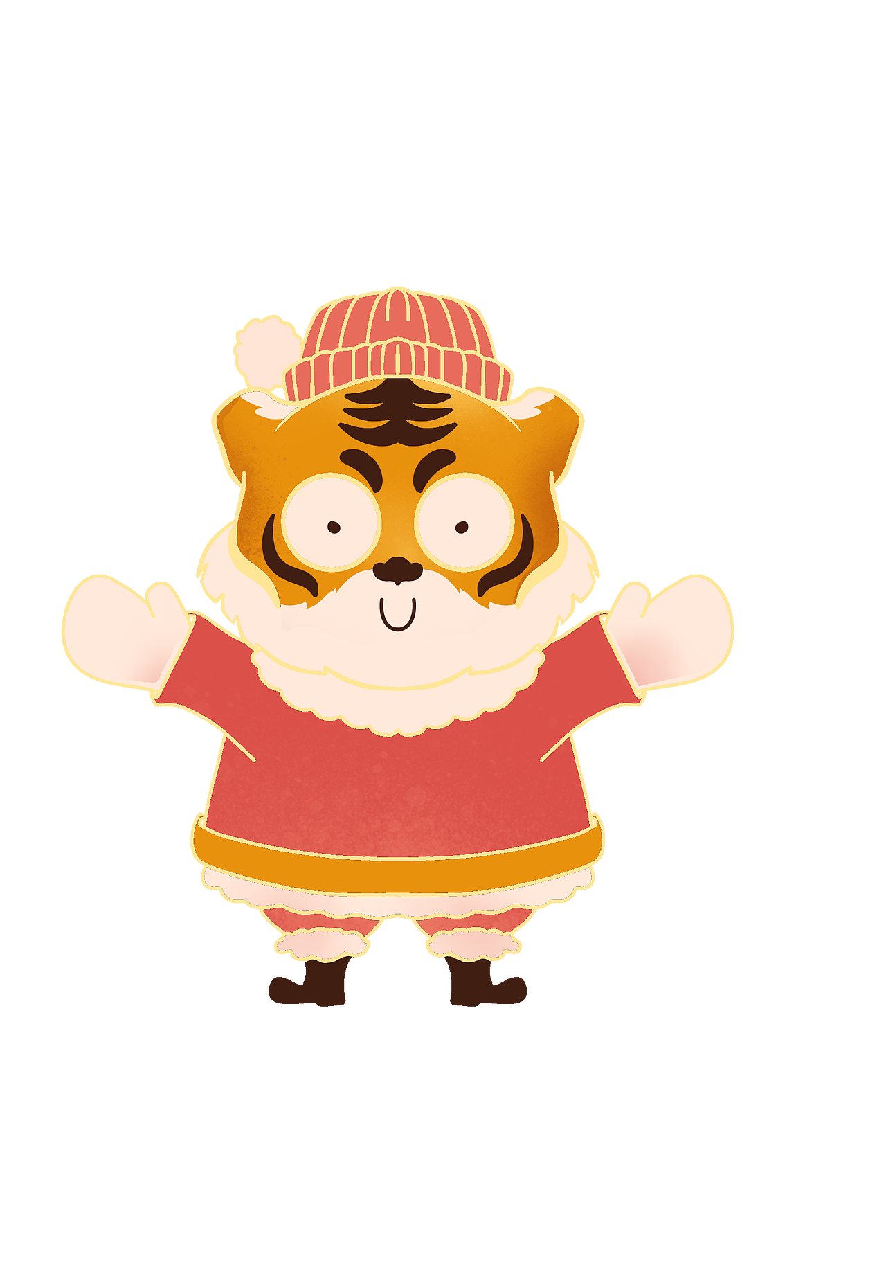 虎年ip形象插画设计（图ZMjgwOTgzODk2） - 商业插画 - 站酷设计师卡卡罗头原创素材 - 站酷ZCOOL