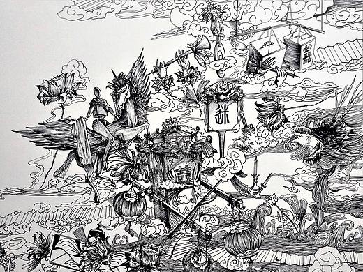 花迷错境II(线稿)