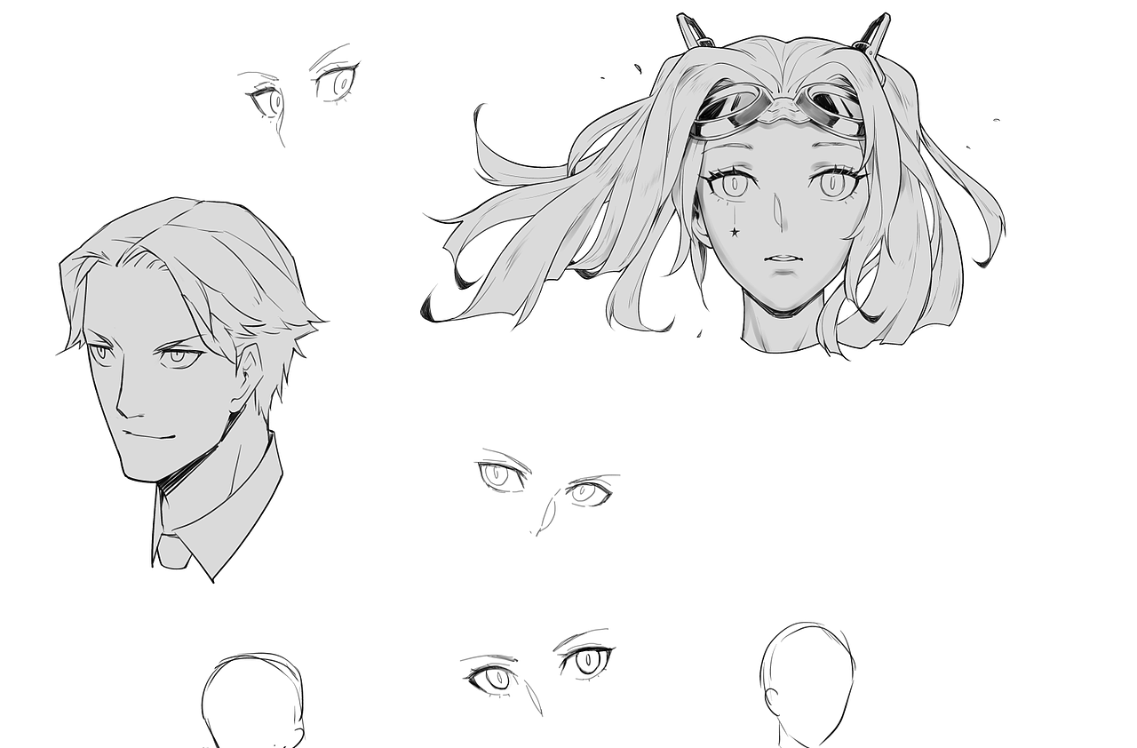 举报收藏分享原创作品动漫单幅漫画人设练习原创线稿草稿3d猫3d猫3d猫