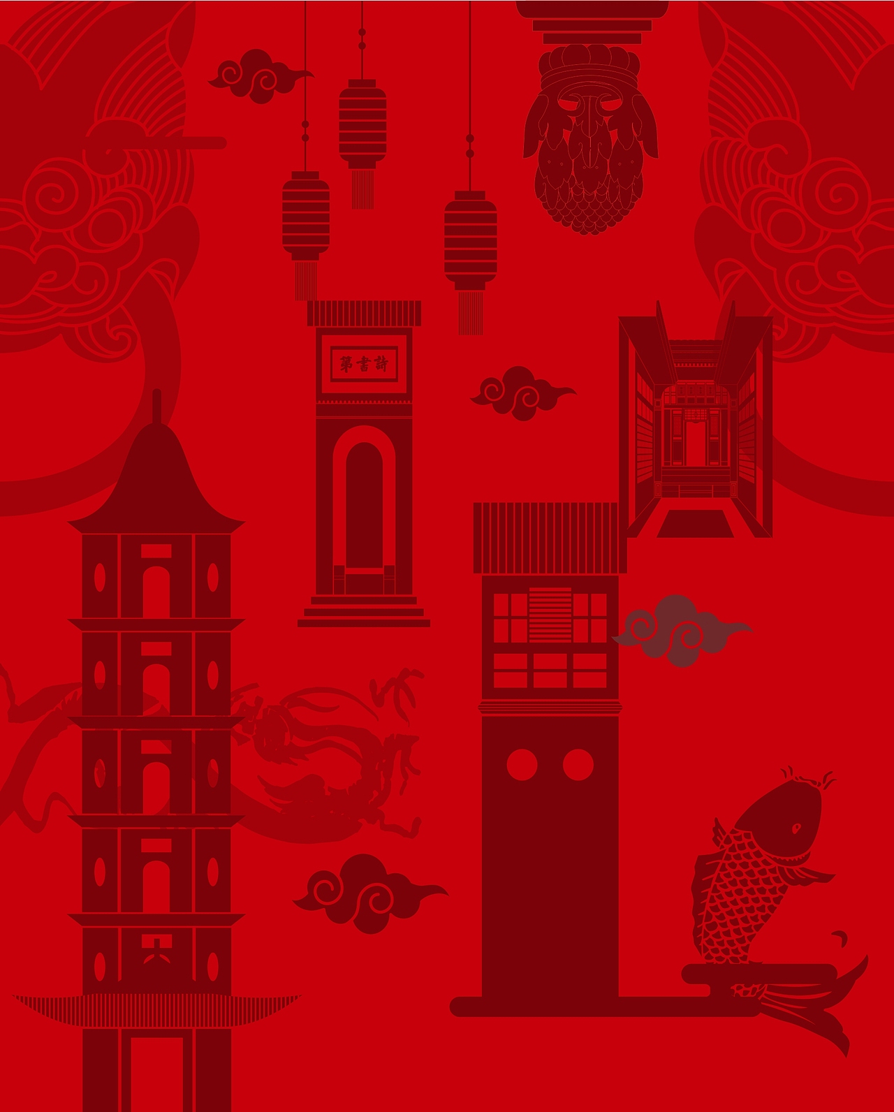 青砖上的家训-红包（图ZODk2NzcxNzY=） - 包装 - 站酷设计师梁小强Design原创素材 - 站酷ZCOOL