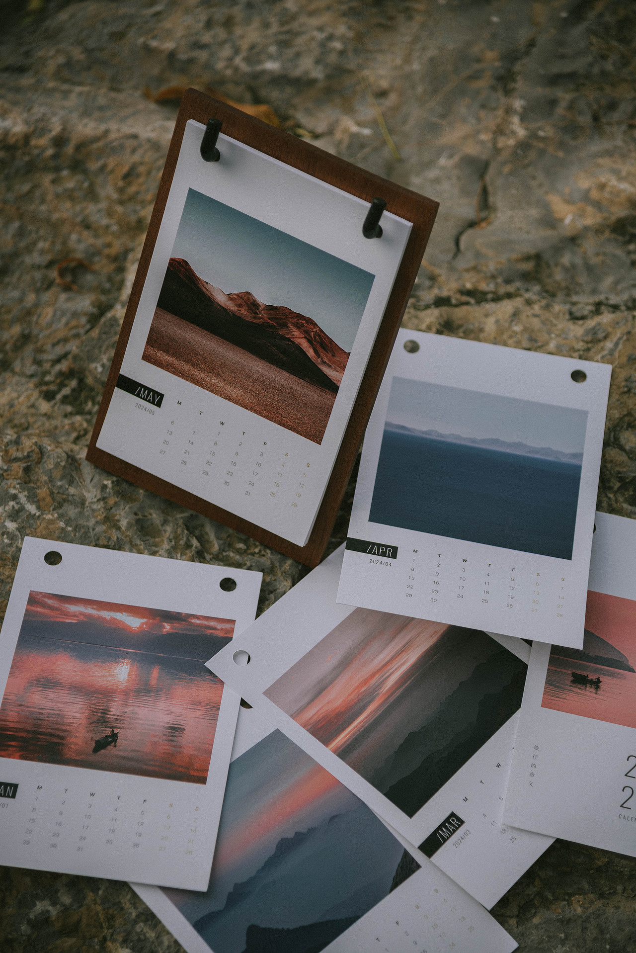 2024工业风复古台历产品摄影
