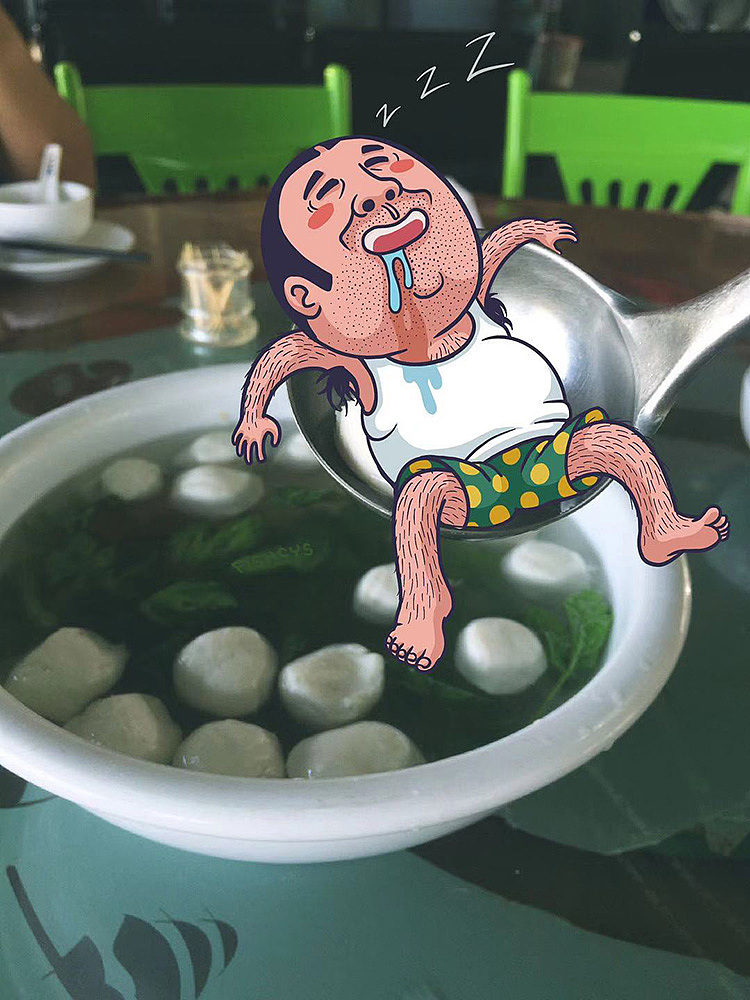 改造无趣照片，你只需要一个他（图ZMTc3MzY4Nzc2） - 新锐潮流插画 - 站酷设计师陈小鱼fishcys原创素材 - 站酷ZCOOL