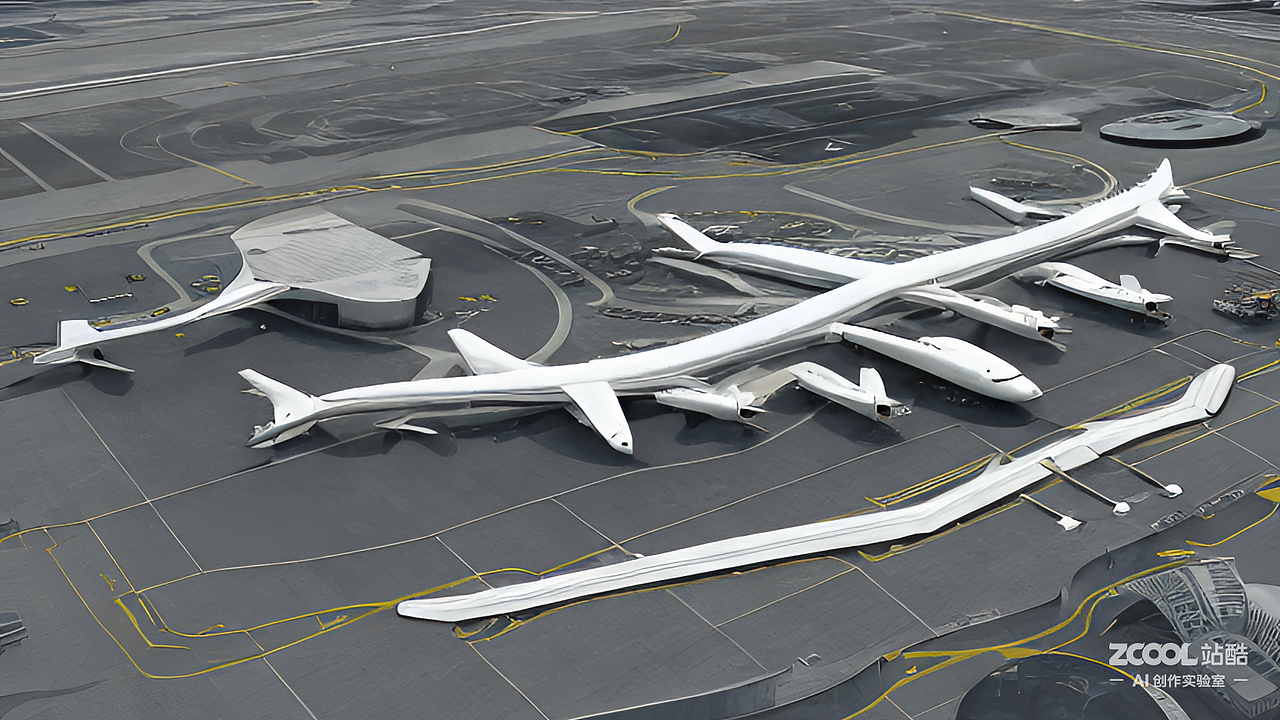 #AI创作实验室#空旷飞机场