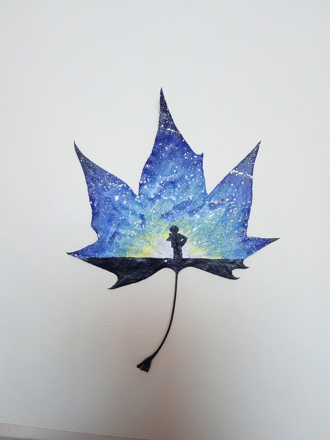 树叶上画画（图ZNjY4NDEwNjQ=） - 其他手工艺 - 站酷设计师007小丑先生原创素材 - 站酷ZCOOL