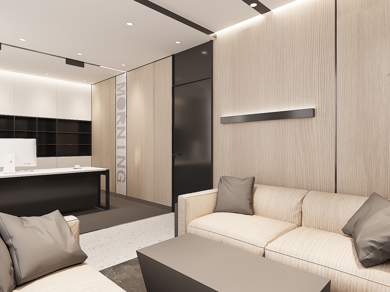 辦公空間局部角度練習（圖ZMjY1ODE4MzQw） - 商業(yè)空間設計 - 站酷設計師盒子構造空間設計原創(chuàng)素材 - 站酷ZCOOL