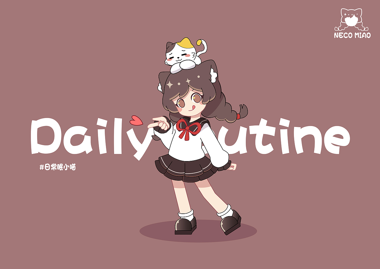 MIAN NECO•眠小喵 原创IP设计（图ZMjk1ODM3MjY0） - IP形象 - 站酷设计师菲紫violet原创素材 - 站酷ZCOOL