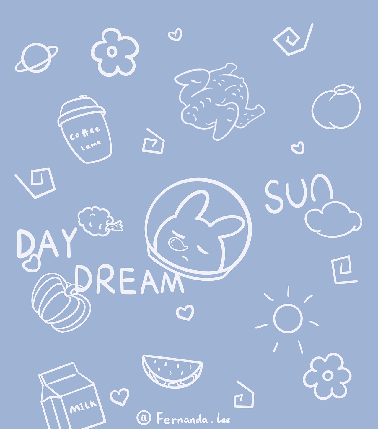 随手画（图ZMTgyMjE0NzAw） - 新锐潮流插画 - 站酷设计师FernandaLee原创素材 - 站酷ZCOOL