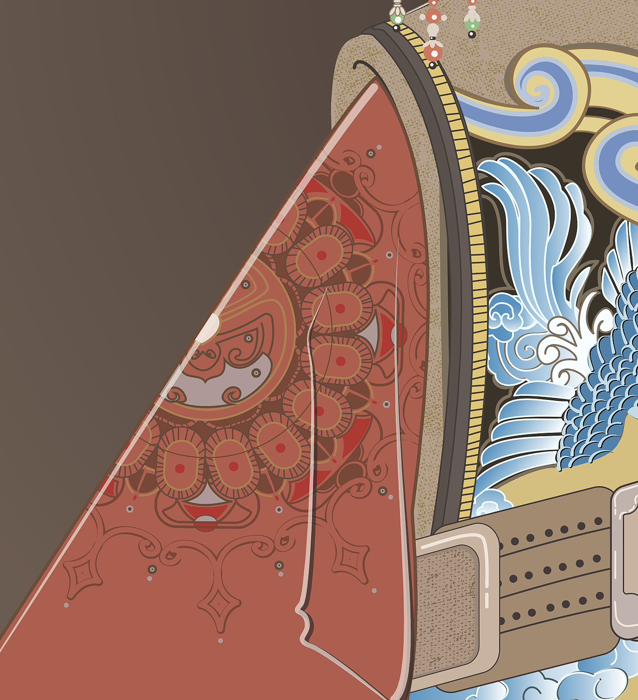 用illustrator画工笔人物（贾元春）（图ZMjY4ODI2ODg4） - 创作习作 - 站酷设计师刘a呆原创素材 - 站酷ZCOOL