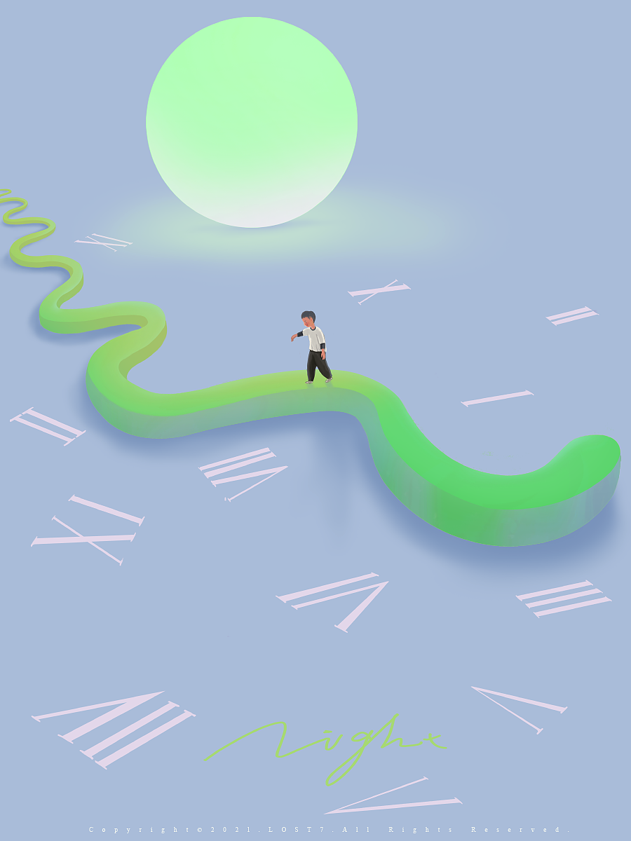 慢吞吞的人生（图ZMjczNDUxOTc2） - 商业插画 - 站酷设计师lost7原创素材 - 站酷ZCOOL