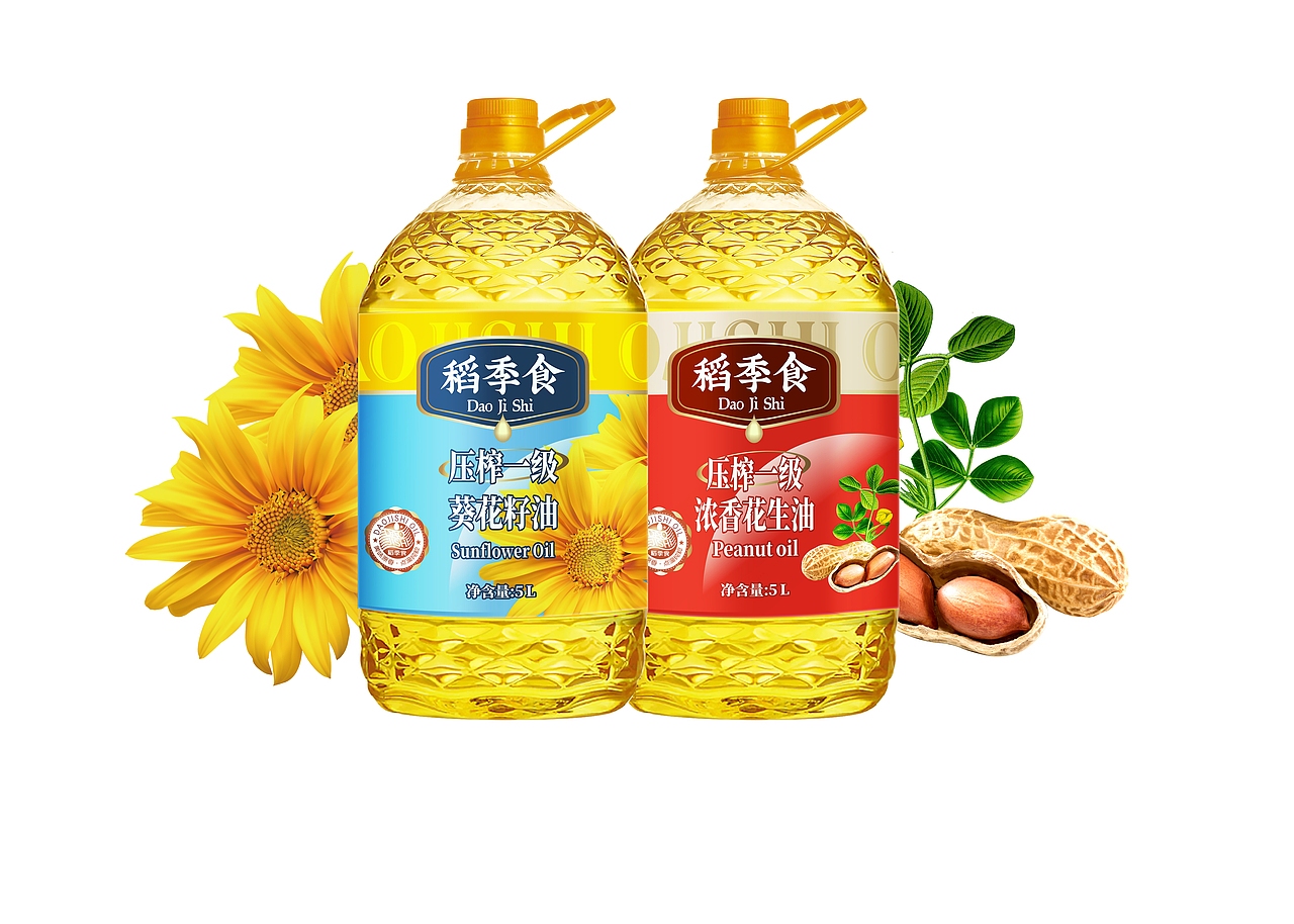 稻季食×晨邦创意 食用油系列（已商用）（图ZMjM4MTc2NTQ0） - 包装 - 站酷设计师晨邦创意原创素材 - 站酷ZCOOL