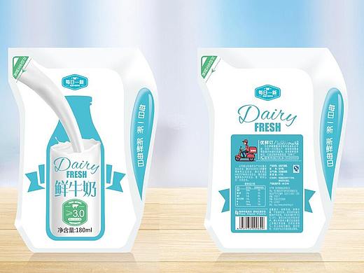 北京巴氏奶 牛奶包装设计