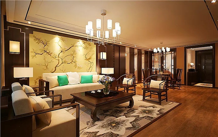 贵阳装修公司书香苑180平装修设计效果图!