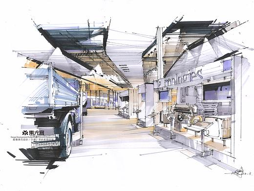 【手绘分享】  孙大野老师｜室内公共空间手绘步骤表达