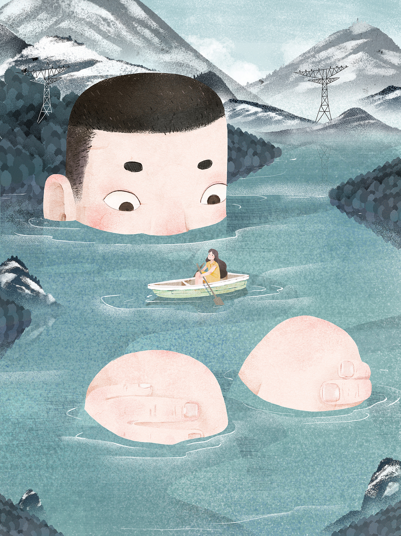 相思不是一条鱼（图ZMjcyNzg2NDUy） - 艺术插画 - 站酷设计师青魚大和尚原创素材 - 站酷ZCOOL