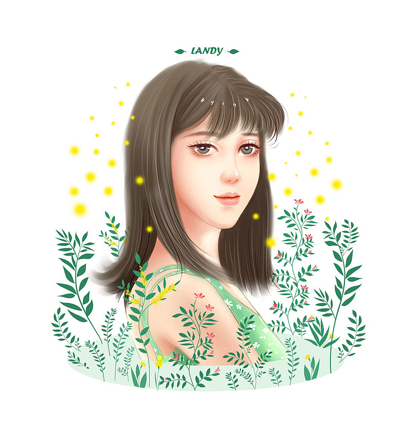春天了（图ZNzU2NDUxMDQ=） - 商业插画 - 站酷设计师Landy荌原创素材 - 站酷ZCOOL