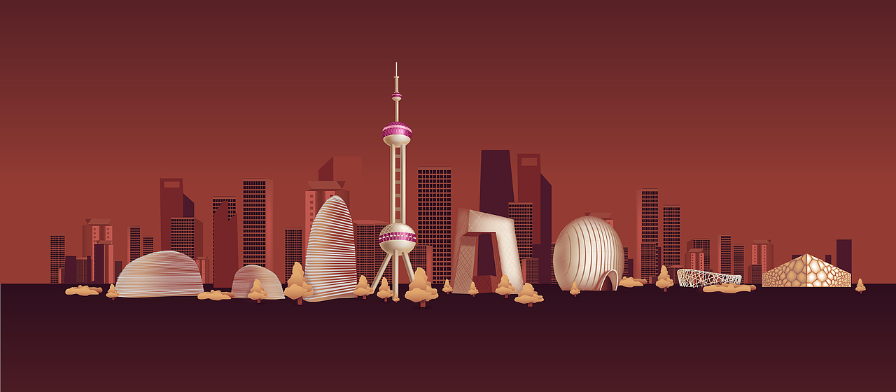 城市插画-城市矢量（图ZMjc2MTMzMTU2） - 商业插画 - 站酷设计师一酒000原创素材 - 站酷ZCOOL