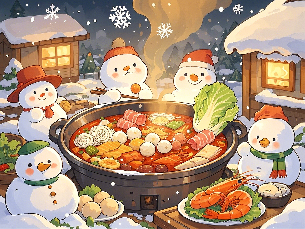 小雪,横版海报