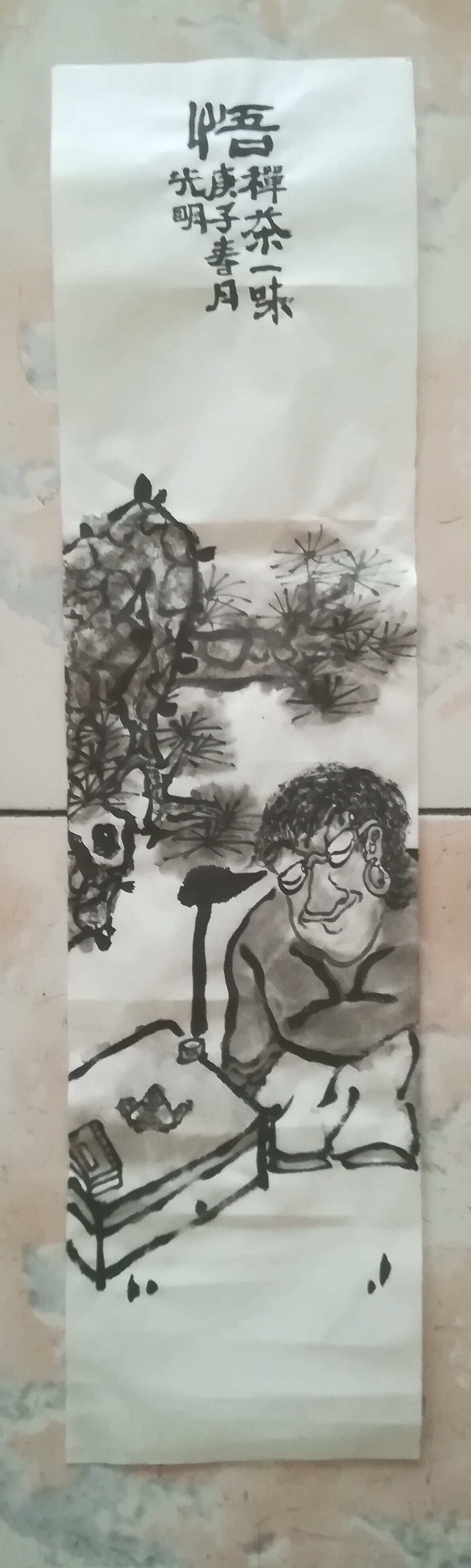 禪畫（圖ZMTk2NTE3MTY0） - 繪畫 - 站酷設(shè)計師憂郁藍色原創(chuàng)素材 - 站酷ZCOOL