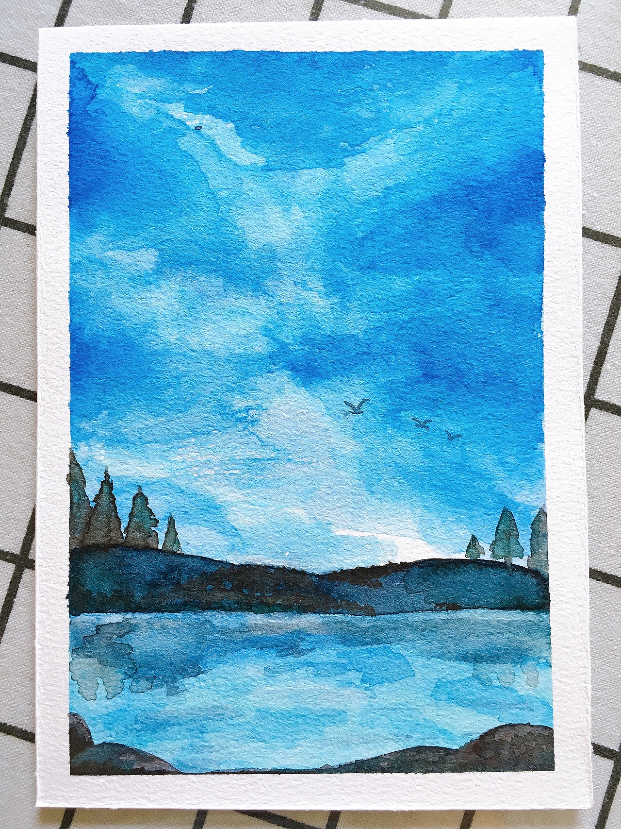 近似于单色的天空