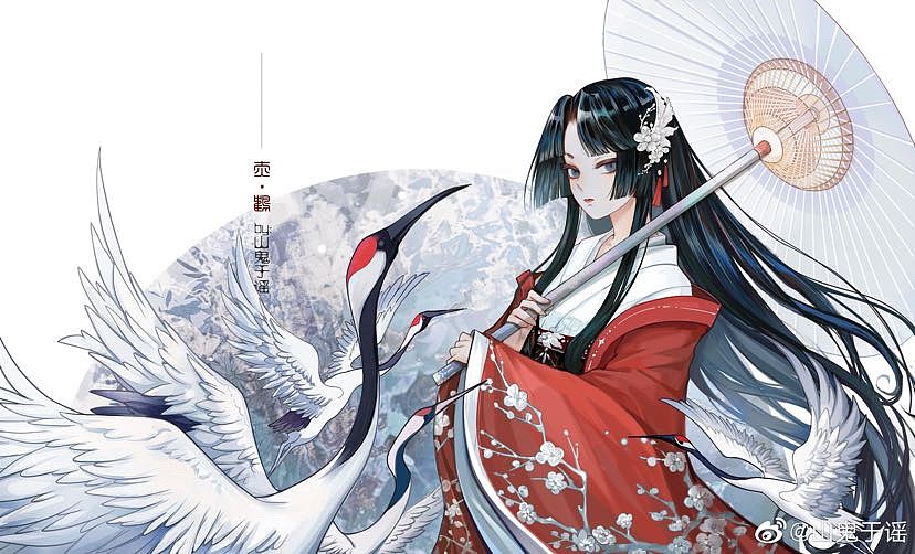 鹤（图ZMTk3NDkwNTY4） - 创作习作 - 站酷设计师山鬼于谣原创素材 - 站酷ZCOOL