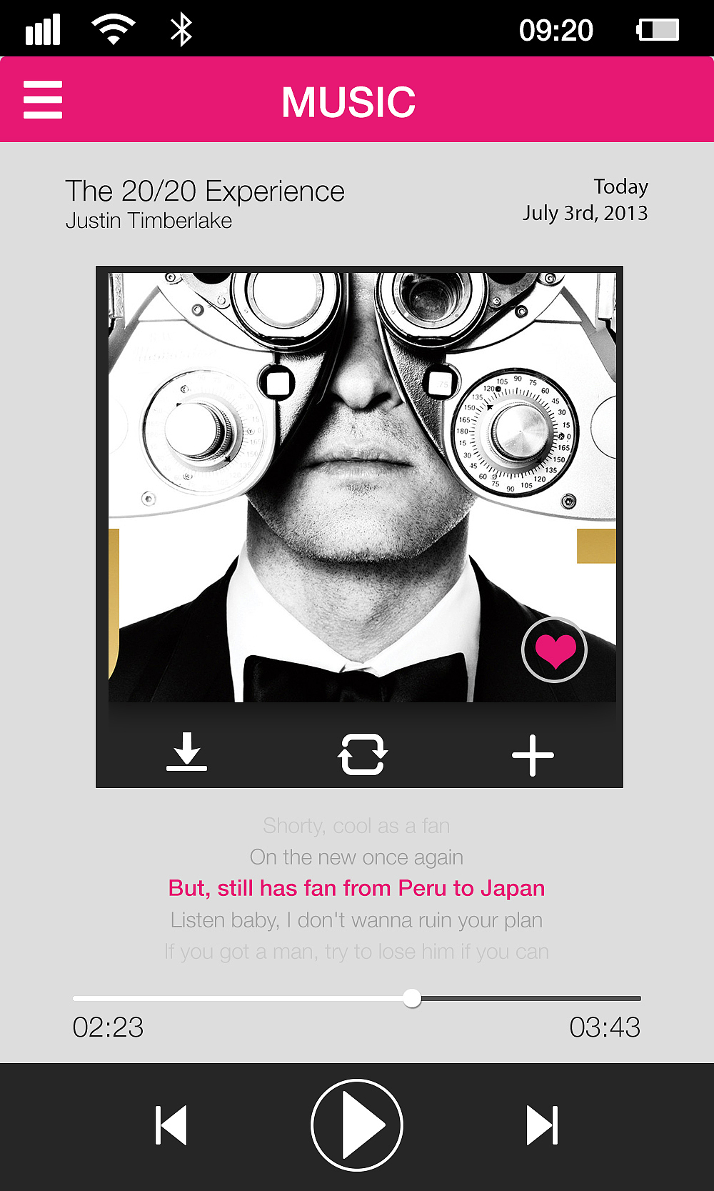 音乐播放器界面练习（图ZMTEwOTI4NDA=） - 主题/皮肤 - 站酷设计师今个不打折原创素材 - 站酷ZCOOL