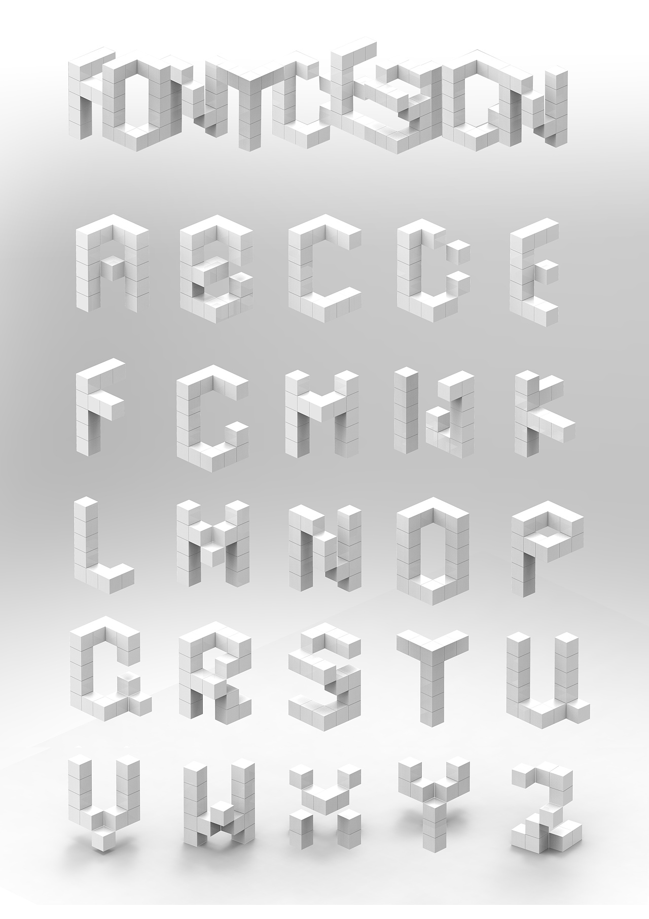 立体字，制作一款3D立体字效果(3) - 3D立体字 - PS教程自学网