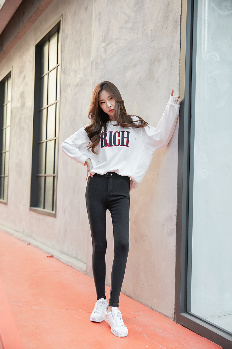 铅笔裤韩国模特拍摄