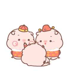 微信表情|猪年用皮呦猪新年表情,好运爆棚!盘piyo!