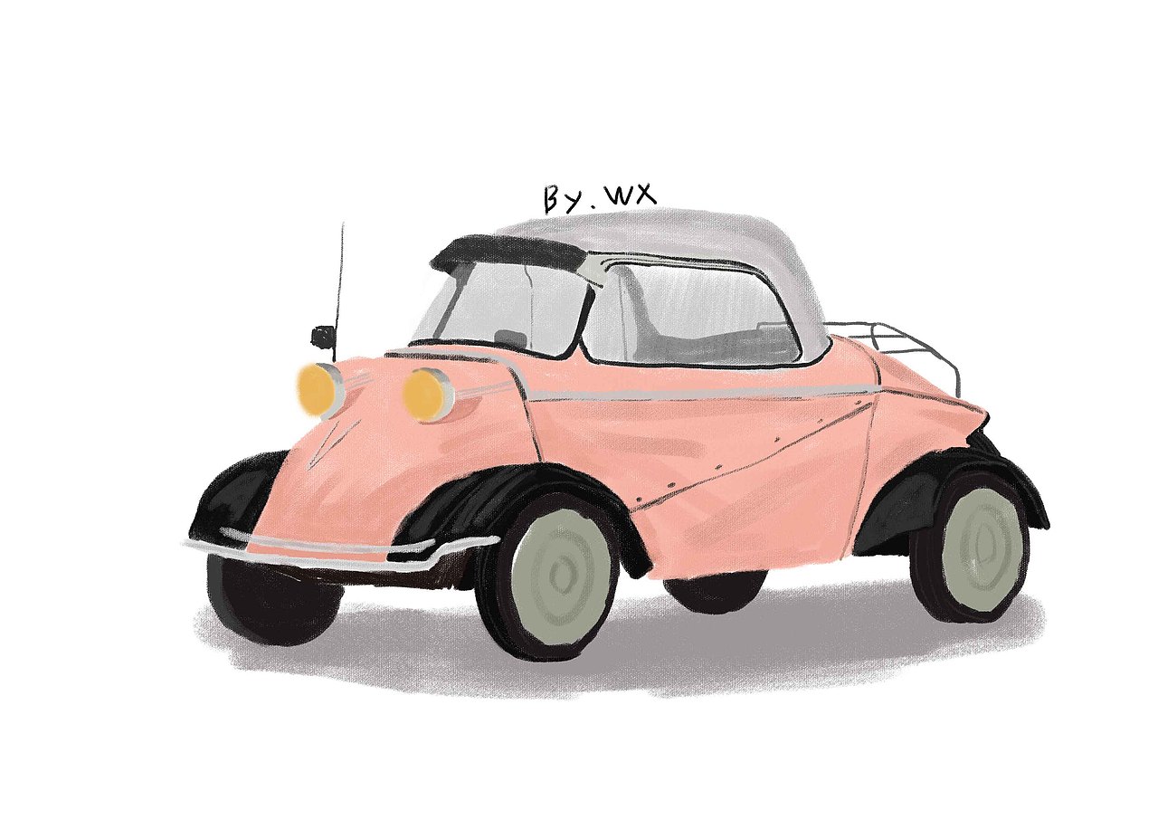 粉红小车（图ZMzU1MTk0NDg=） - 商业插画 - 站酷设计师王日斤x原创素材 - 站酷ZCOOL