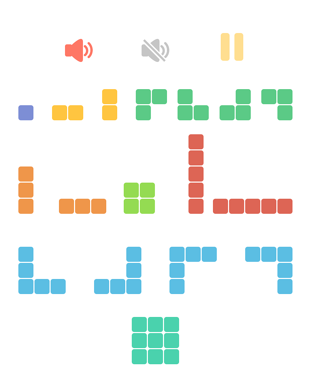 1010方塊小游戲（圖ZNDkwNzA0MDg=） - 游戲UI - 站酷設(shè)計(jì)師Duanfaxiaoping原創(chuàng)素材 - 站酷ZCOOL