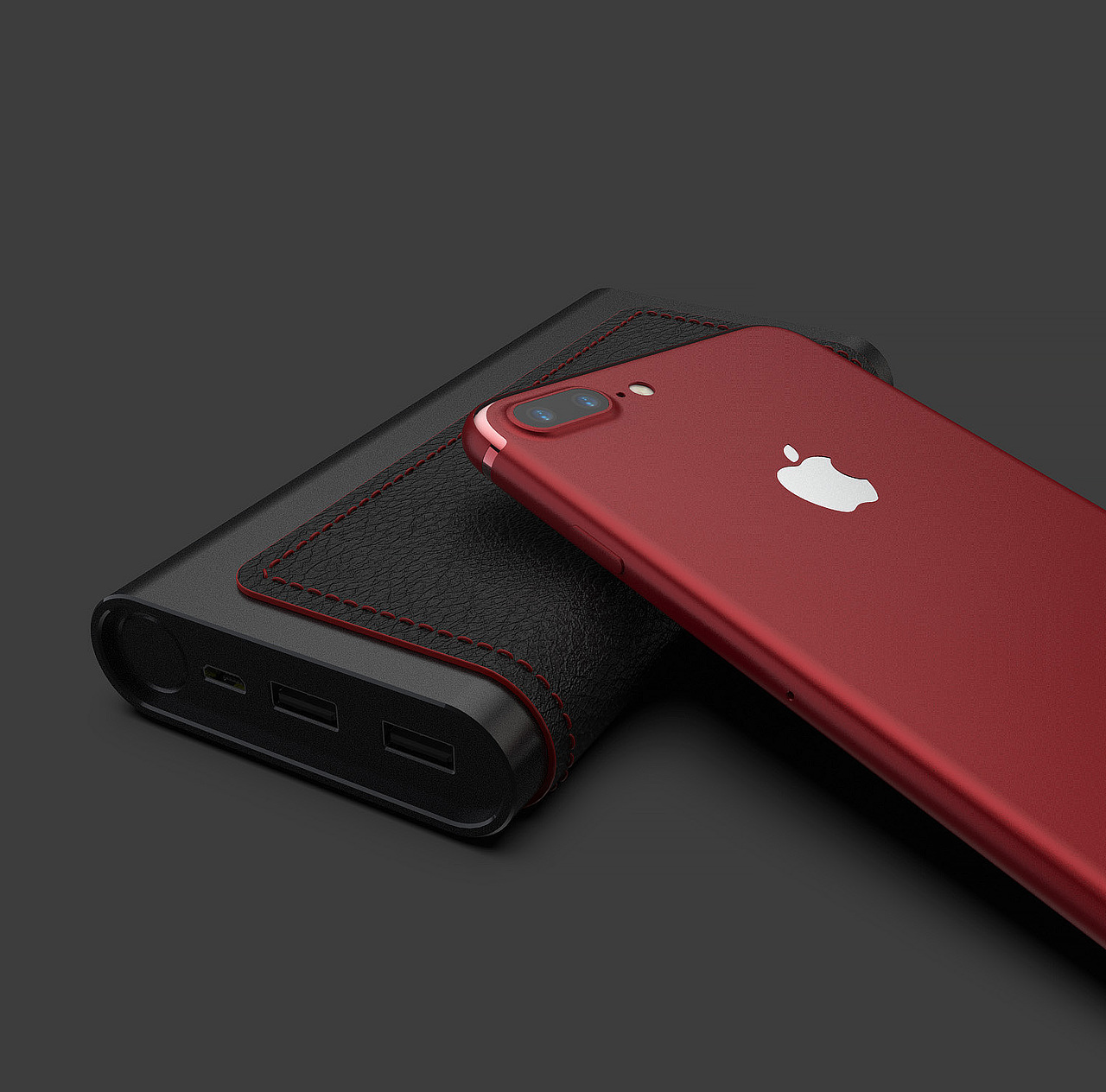 皮革与金属碰撞 | 充电宝