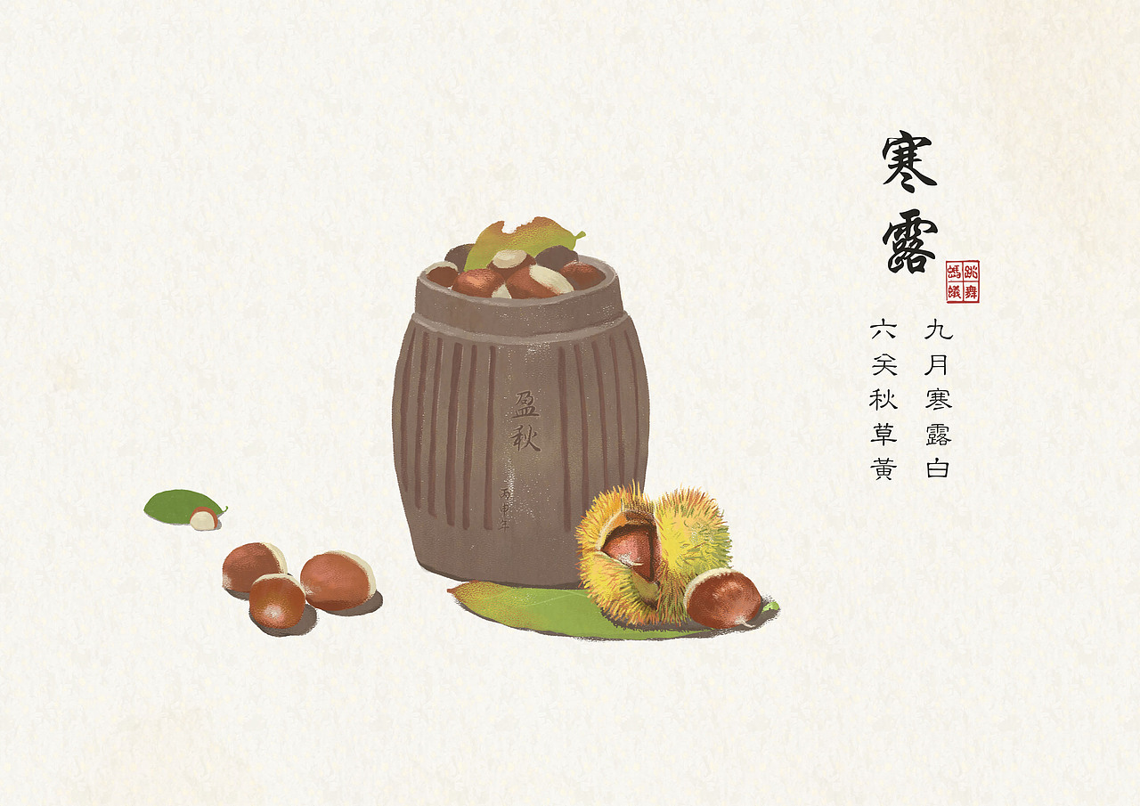 顺便练习手绘版,也可以结合当时的工作和自己脑海中二十四节气的定格