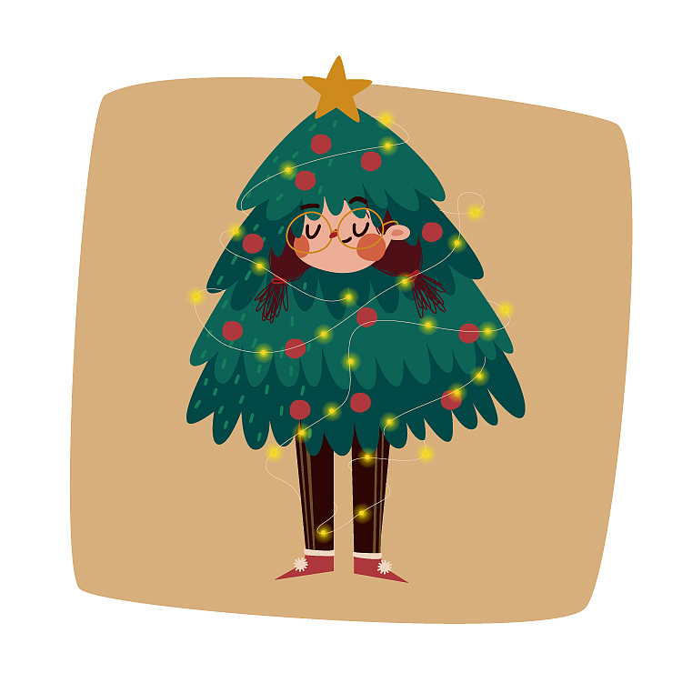 快乐🎄圣诞（图ZMTQwMDM4NDMy） - 艺术插画 - 站酷设计师櫻_SpiderBb原创素材 - 站酷ZCOOL