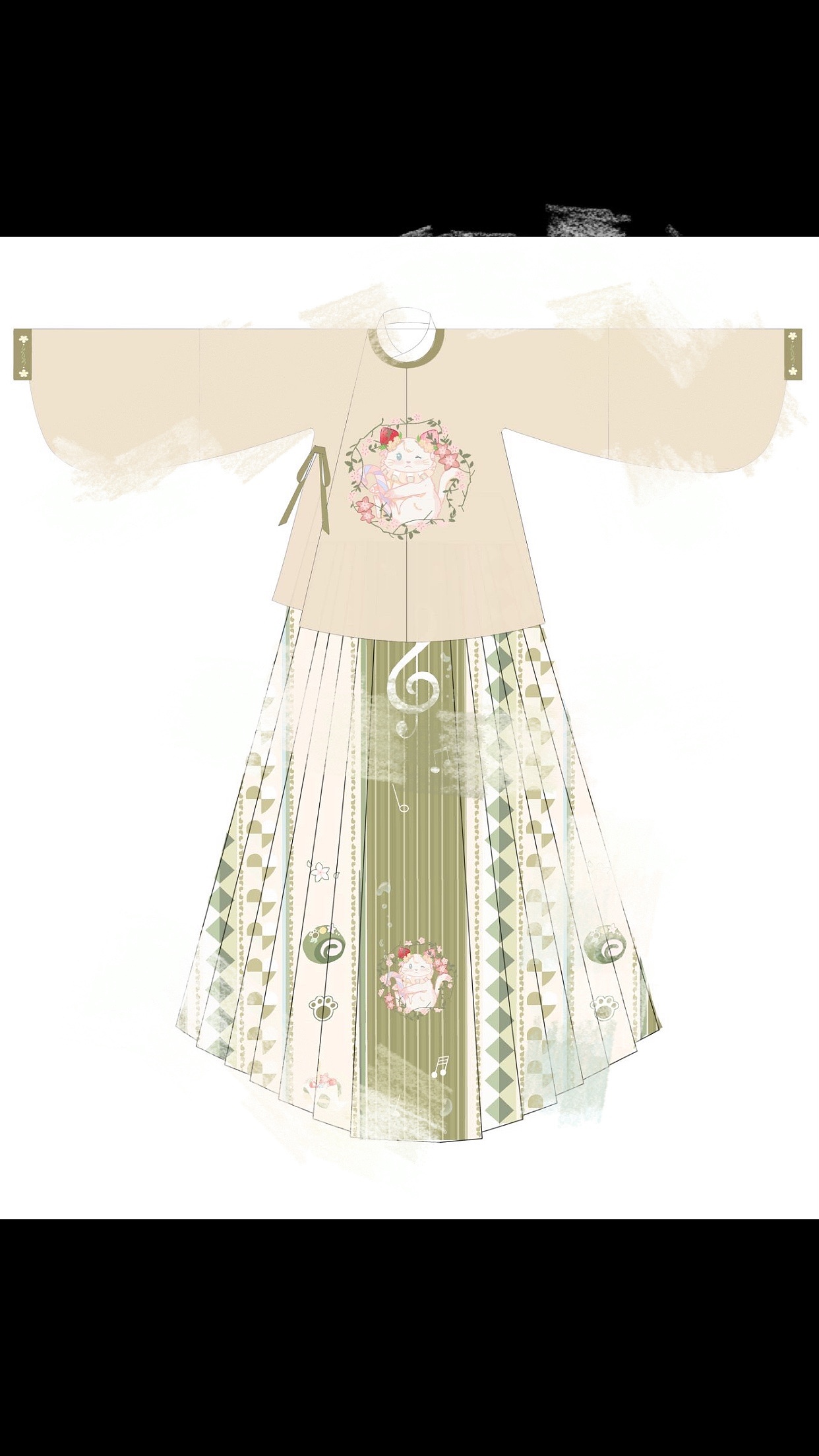 漢服設(shè)計約稿定制（圖ZMjU3MzM1ODAw） - 傳統(tǒng)/民族服飾 - 站酷設(shè)計師小兔崽紙原創(chuàng)素材 - 站酷ZCOOL