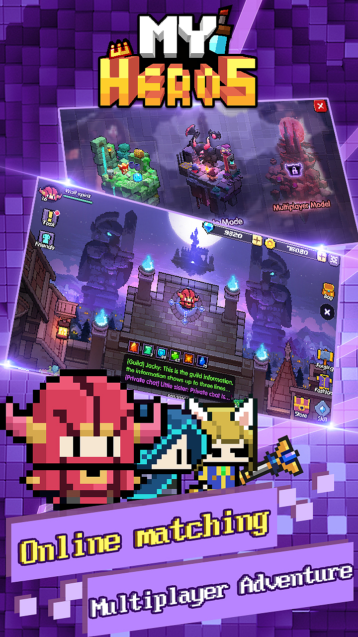 R2Games项目作品-《My Heroes》像素风格(2018-2019)