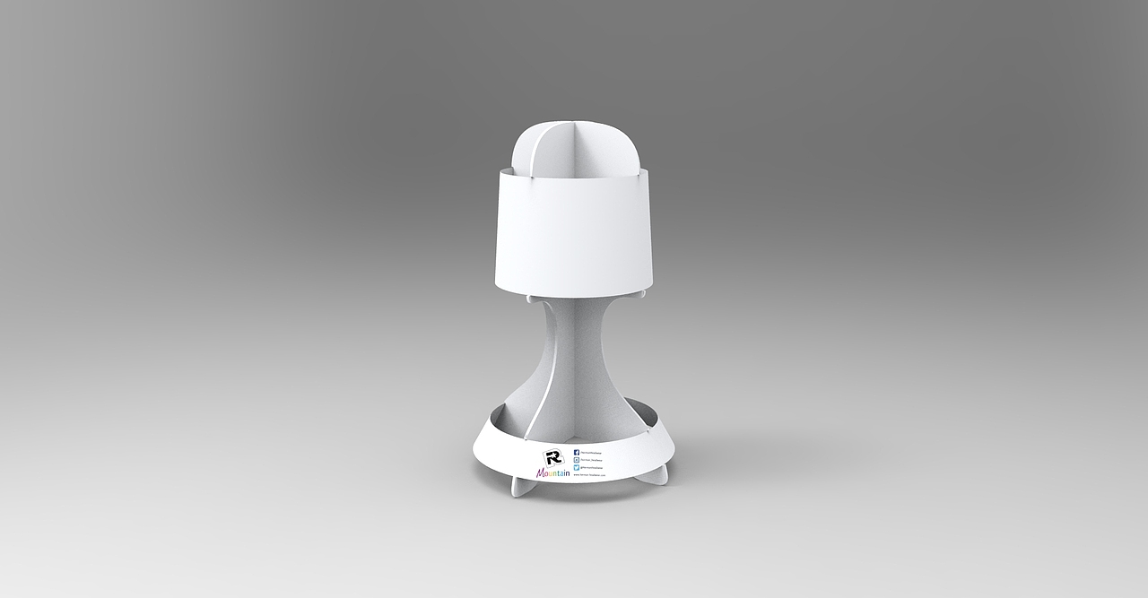 单个帽子展示架-白色