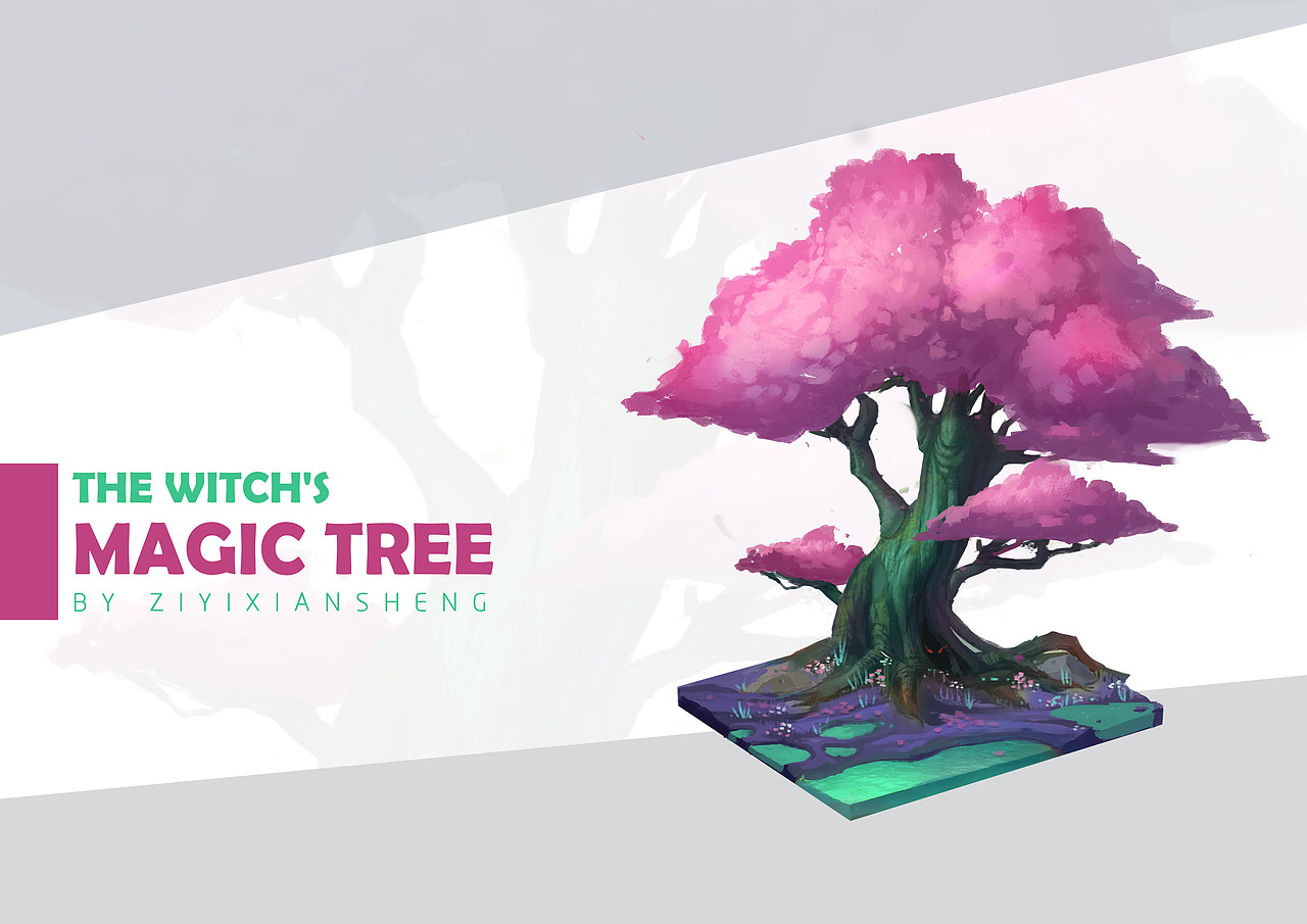 The Witch's Secret Garden and Magical plants（图ZMTgwMDI4NTI0） - 创作习作 - 站酷设计师子易先生的马甲原创素材 - 站酷ZCOOL